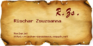 Rischar Zsuzsanna névjegykártya
