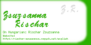 zsuzsanna rischar business card